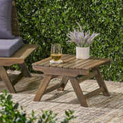 Sedona - Outdoor Side Table With Open Slat Design - R&R Furniture Gallery (Fountain Valley, CA)
