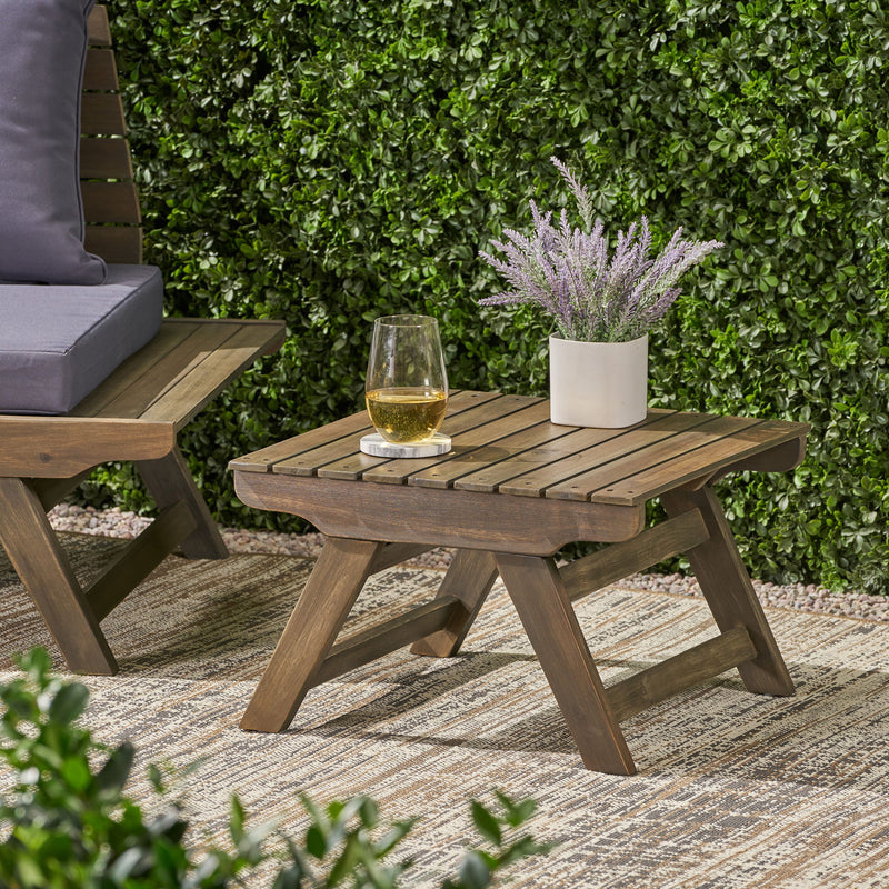 Sedona - Outdoor Side Table With Open Slat Design - R&R Furniture Gallery (Fountain Valley, CA)