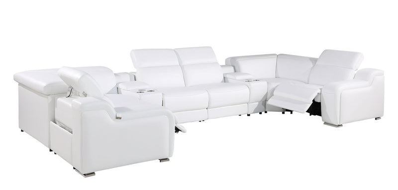 1116 - 8-Piece U-Shaped Sectional Sofa In With 2 Power Recliners & Power Headrests