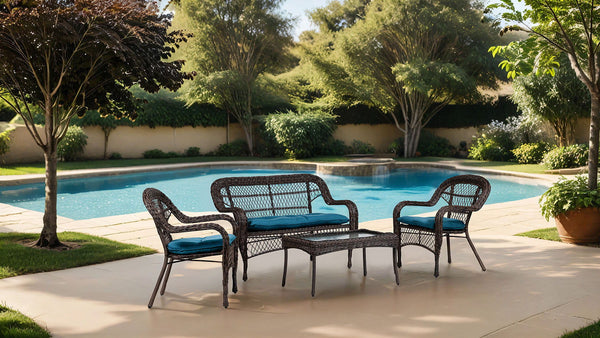 Oliveri - 4 Pc. Wicker Conversation Set