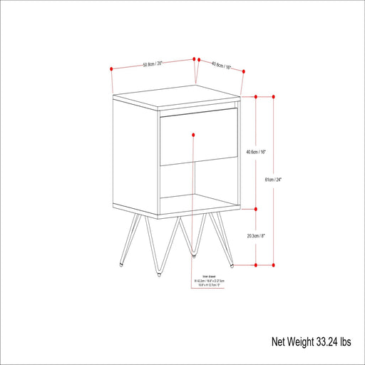 Hunter - Nightstand - Natural - R&R Furniture Gallery (Fountain Valley, CA)