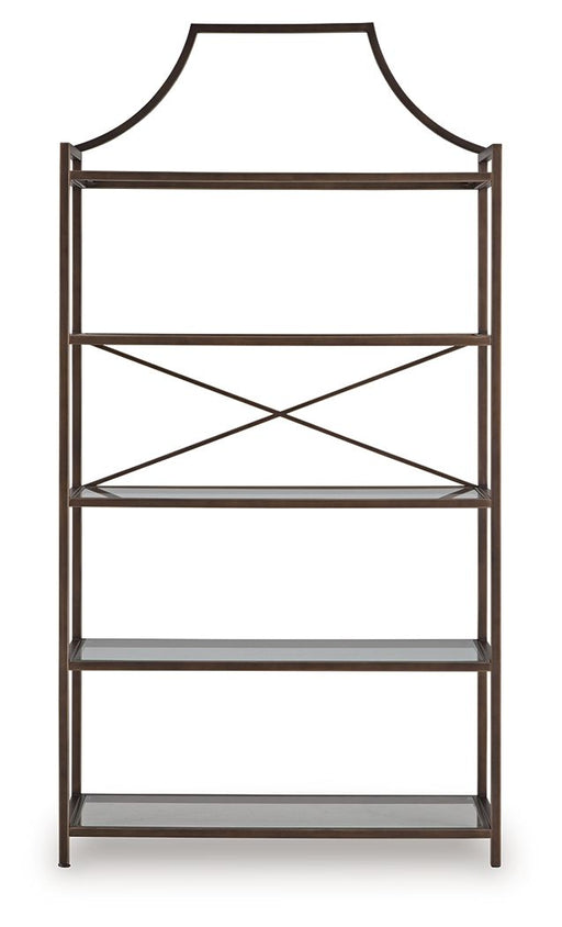 Bernonly - Bookcase - Antique Bronze Finish - R&R Furniture Gallery (Fountain Valley, CA)