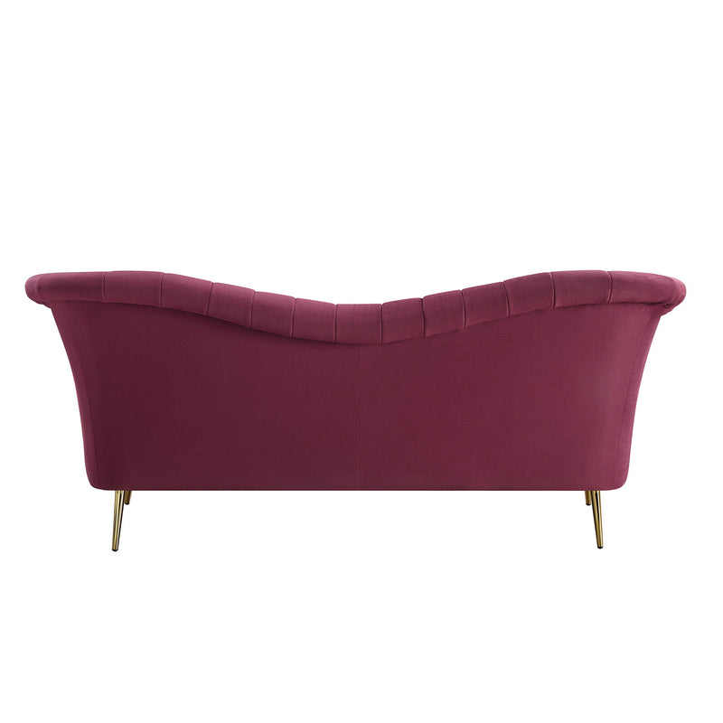 Callista - Sofa - Red Velvet - R&R Furniture Gallery (Fountain Valley, CA)