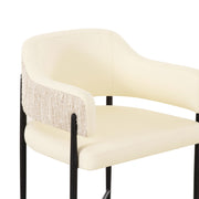 Sezanne - Vegan Leather 2-Tone Dining Chair - R&R Furniture Gallery (Fountain Valley, CA)