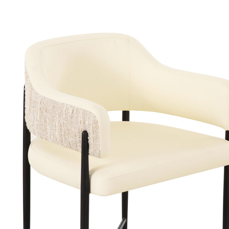 Sezanne - Vegan Leather 2-Tone Dining Chair - R&R Furniture Gallery (Fountain Valley, CA)
