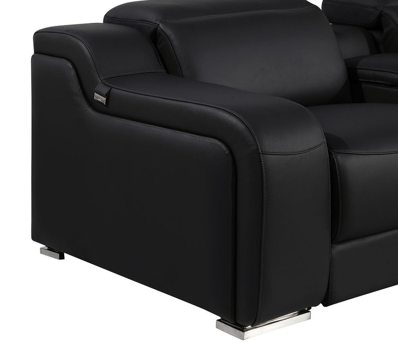 1116 - 7-Piece L-Shaped Sectional Sofa In With 3 Power Recliners & Power Headrests