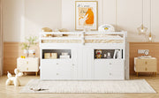 Loft Bed With 4 Drawers, Underneath Cabinet And Shelves - R&R Furniture Gallery (Fountain Valley, CA)