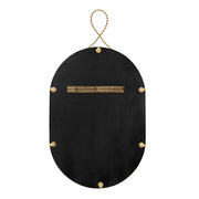 Ravina - Oval Wall Mirror - Braided Brass - R&R Furniture Gallery (Fountain Valley, CA)