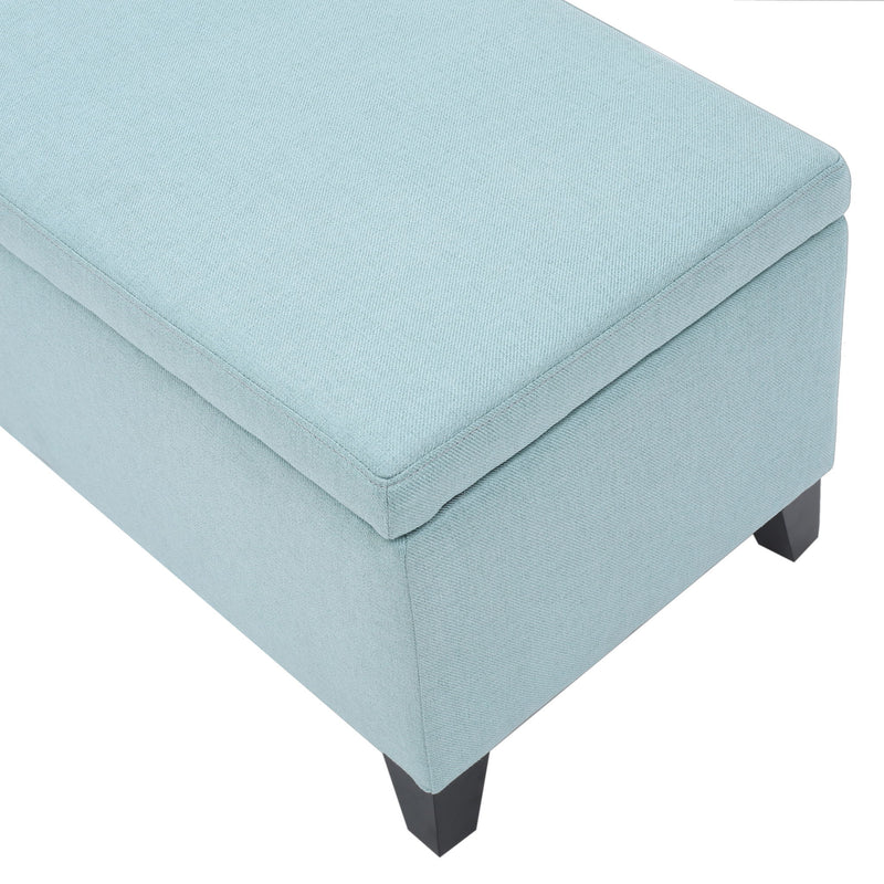 Contemporary Storage Ottoman Bench With Upholstery - R&R Furniture Gallery (Fountain Valley, CA)