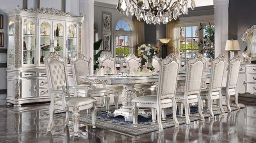 Vendome - 30" Dining Table With Pedestal Base - Antique Pearl - R&R Furniture Gallery (Fountain Valley, CA)