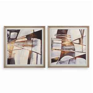 Vetrina - Framed Abstract Prints (Set of 2) - Gray