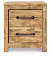 Maystonna - Two Drawer Night Stand - Brown - R&R Furniture Gallery (Fountain Valley, CA)