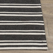 Classic Home Palma Stripe Rug, an area rug with bold striped pattern and soft texture, perfect for modern living spaces.
