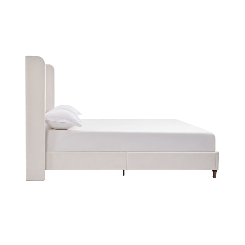 Harper - Tall Headboard Upholstered Bed / High Headboard / Elegant Simplicity / No Box Spring Needed - R&R Furniture Gallery (Fountain Valley, CA)