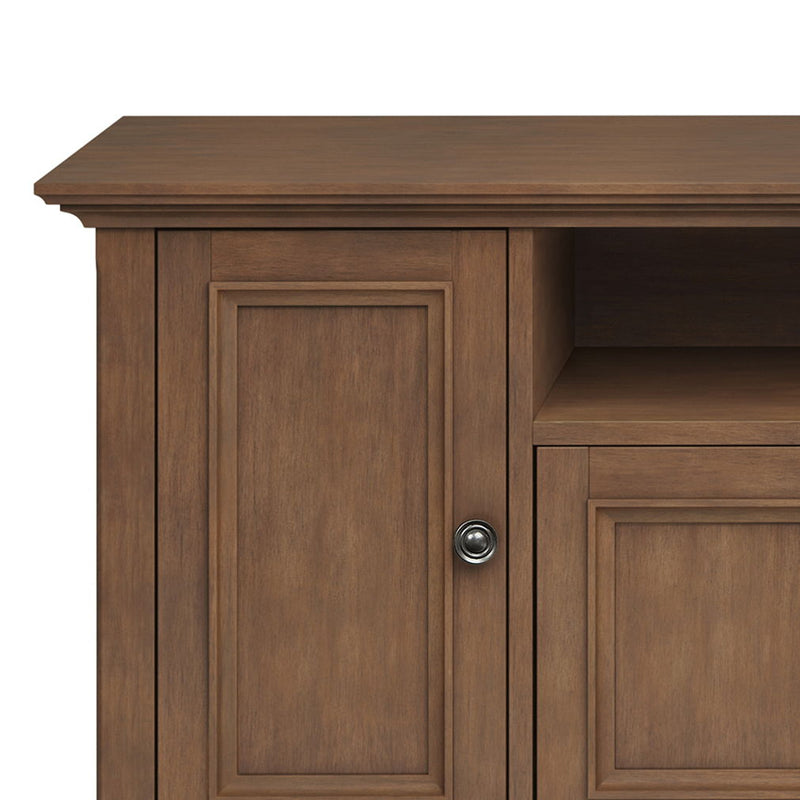 Amherst - Wide TV Media Stand - Rustic Natural Aged Brown - R&R Furniture Gallery (Fountain Valley, CA)