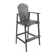 Outdoor Acacia Wood Adirondack Barstools (Set of 2) - R&R Furniture Gallery (Fountain Valley, CA)