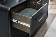 Rowanbeck - Five Drawer Chest - Black - R&R Furniture Gallery (Fountain Valley, CA)