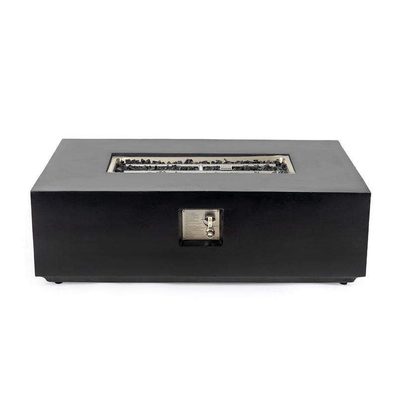 Propane / Natural Gas Fire Pit Table, 50,000 BTU - Charcoal - R&R Furniture Gallery (Fountain Valley, CA)