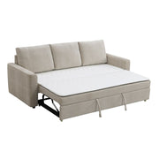 Leira - Sofa With Sleeper - Beige Linen - R&R Furniture Gallery (Fountain Valley, CA)