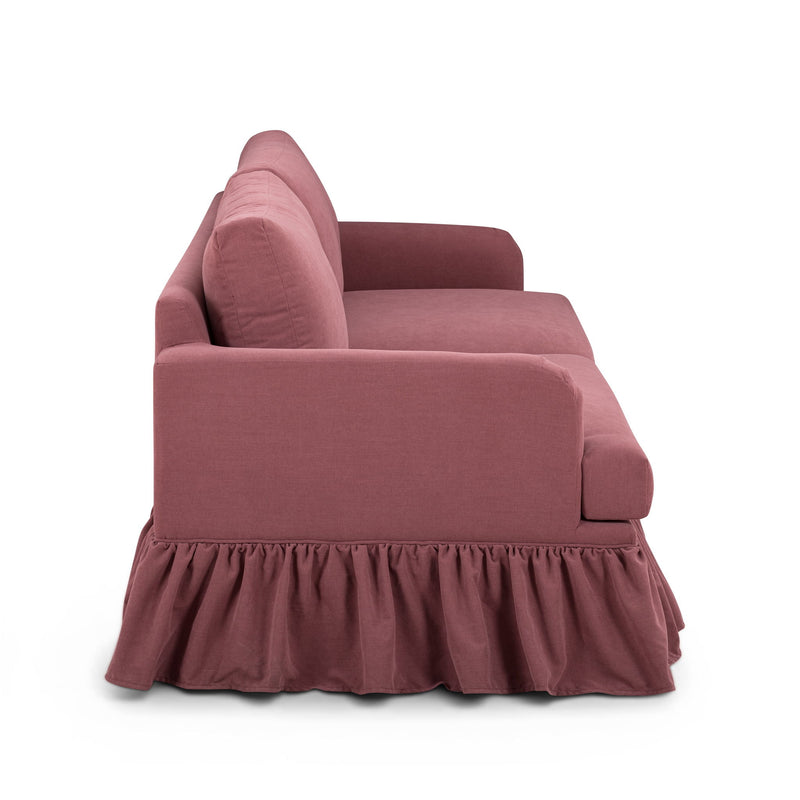 Gertrude upcycled performance fabric sofa by TOV Furniture, a stylish stationary sofa with modern design and plush seating.
