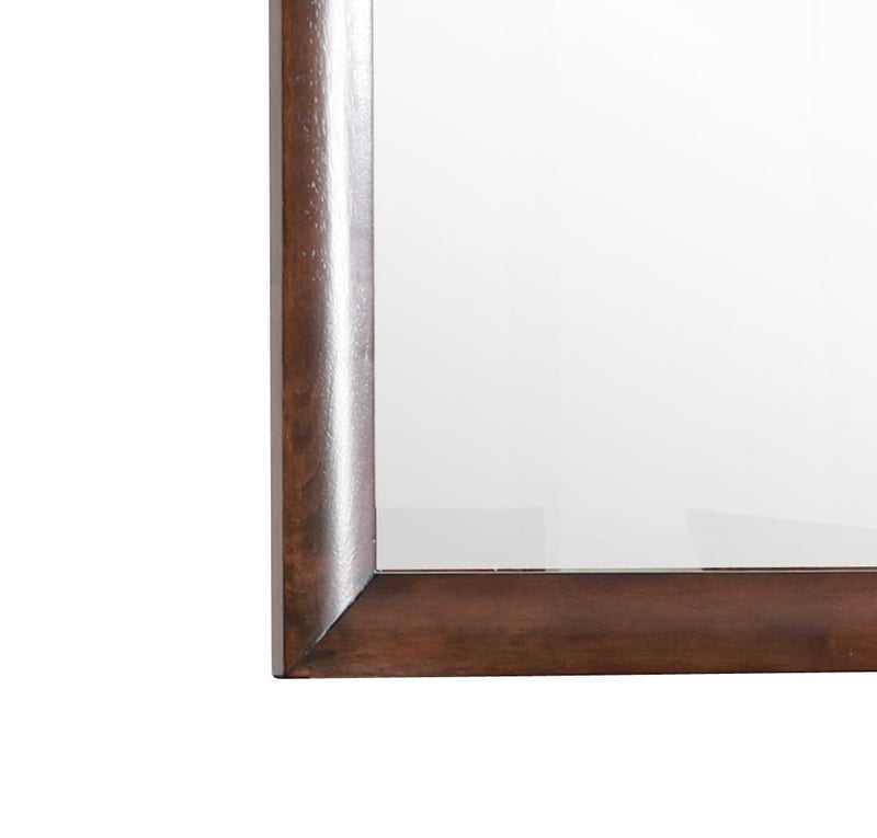 Glory Furniture Marilla mirror with a sleek, modern design, featuring a rectangular reflective surface and a stylish frame.