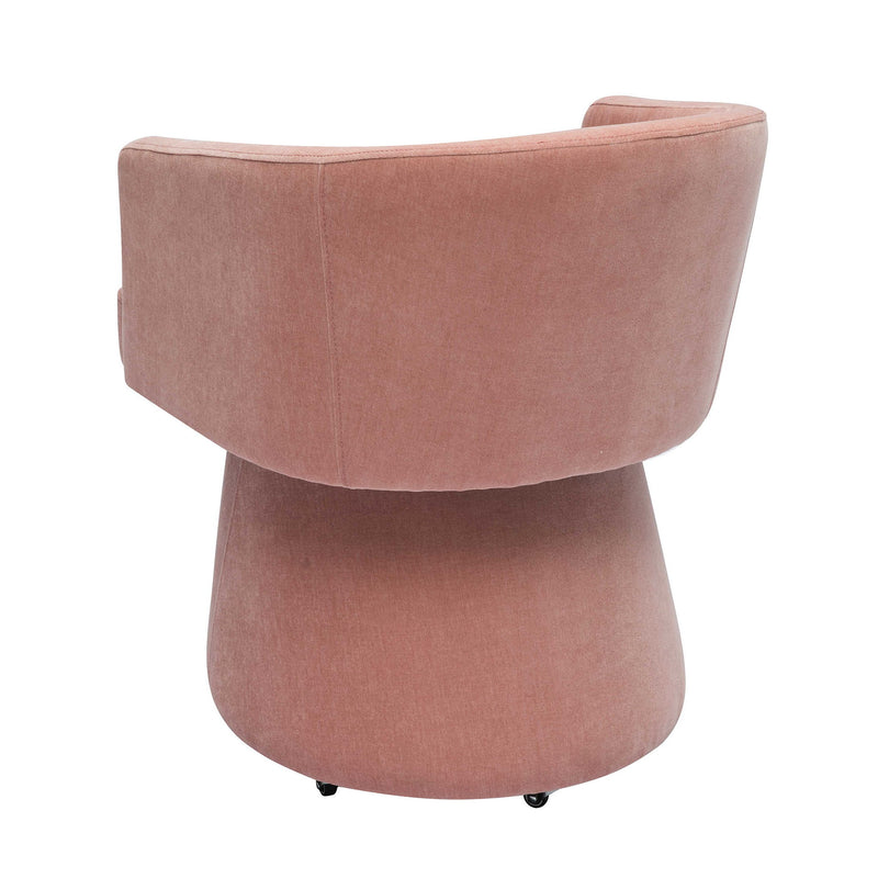 Kristen - Upcycled Chenille Rolling Desk Chair - R&R Furniture Gallery (Fountain Valley, CA)