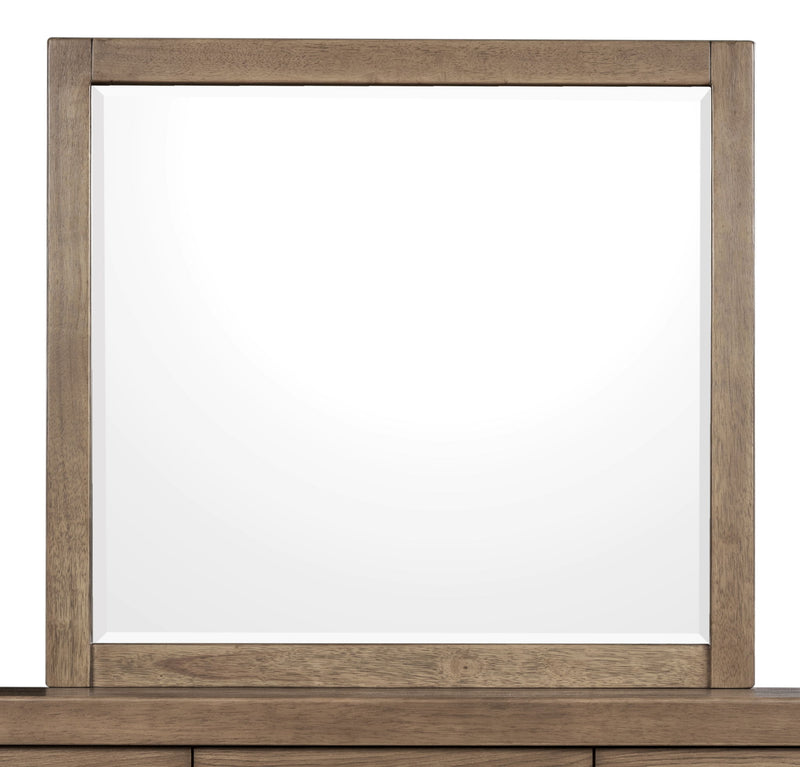 Modus Roycroft Drs Mirror in harvest wood finish, standalone wall mirror with a rustic wooden frame and elegant design.