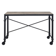 Oklarth - Writing Desk - Rustic Oak & Black - R&R Furniture Gallery (Fountain Valley, CA)