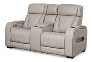 Boyington - Power Reclining Loveseat With Console/Adj Hdrst - R&R Furniture Gallery (Fountain Valley, CA)