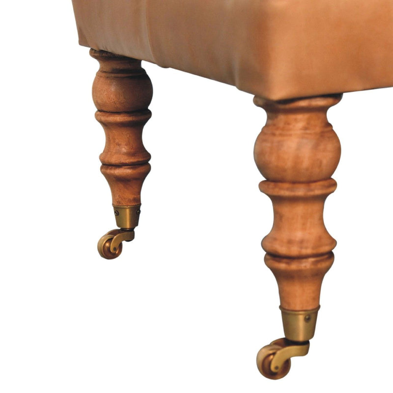 Buffalo - Ottoman With Castor Legs - R&R Furniture Gallery (Fountain Valley, CA)
