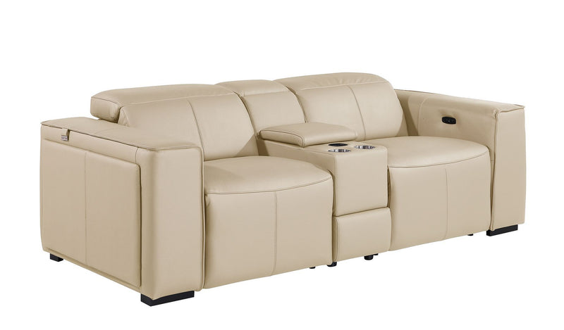 1224 - 7-Piece Modular Power Reclining Sofa, Loveseat & Chair Set In With 5 Power Recliners & Power Headrests