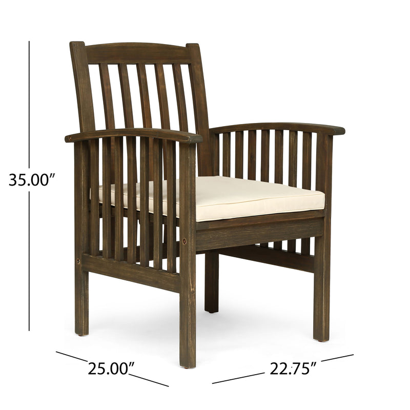 Casa - Acacia Dining Chair Set With Cushions, - R&R Furniture Gallery (Fountain Valley, CA)