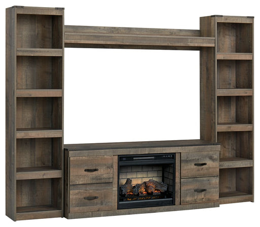 Trinell - 4-Piece Entertainment Center With 60" TV Stand - R&R Furniture Gallery (Fountain Valley, CA)