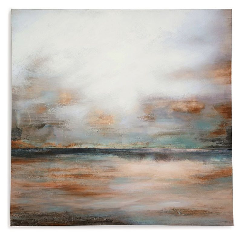 Weatheridge - Wall Art - Grey / Gold - R&R Furniture Gallery (Fountain Valley, CA)