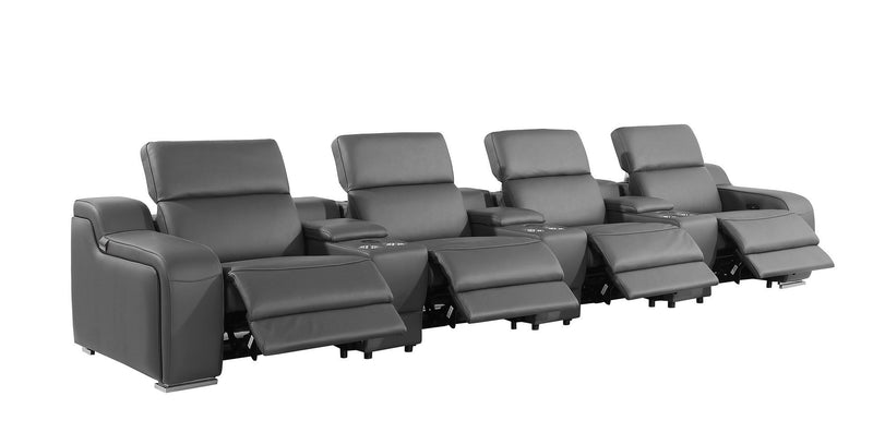 1116 - 7-Piece Modular Power Reclining Sofa In With 4 Power Recliners & Power Headrests