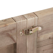 Rustic Dining Table With Metal Support - Natural - R&R Furniture Gallery (Fountain Valley, CA)