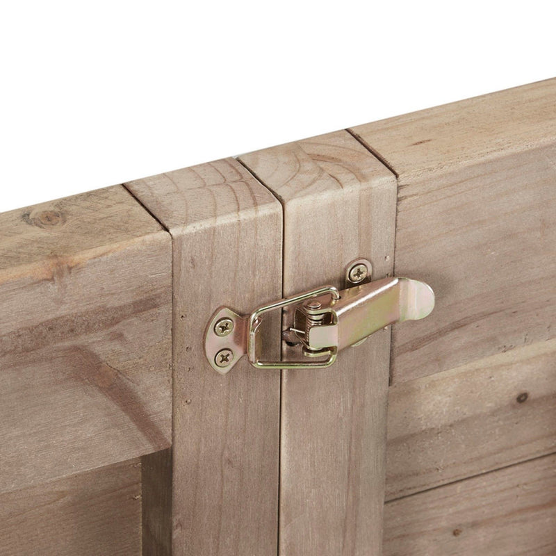 Rustic Dining Table With Metal Support - Natural - R&R Furniture Gallery (Fountain Valley, CA)