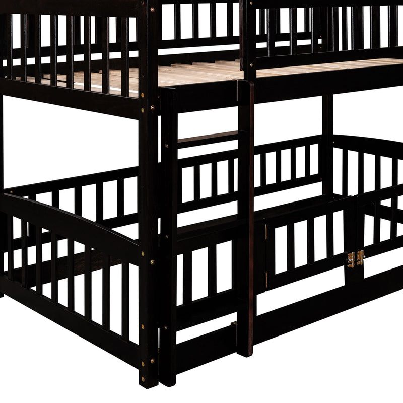 Low Bunk Bed With Slide, Fence And Ladder - R&R Furniture Gallery (Fountain Valley, CA)