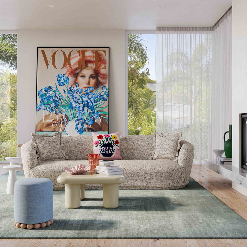 Marion - Textured Boucle Loveseat - R&R Furniture Gallery (Fountain Valley, CA)