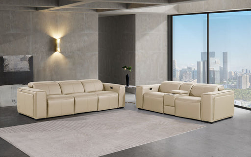 1224 - 6-Piece Modular Power Reclining Sofa And Console Loveseat Set In With 5 Power Recliners & Power Headrests - R&R Furniture Gallery (Fountain Valley, CA)