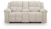 Orlen - Double Reclining Loveseat With Console - Winter - R&R Furniture Gallery (Fountain Valley, CA)