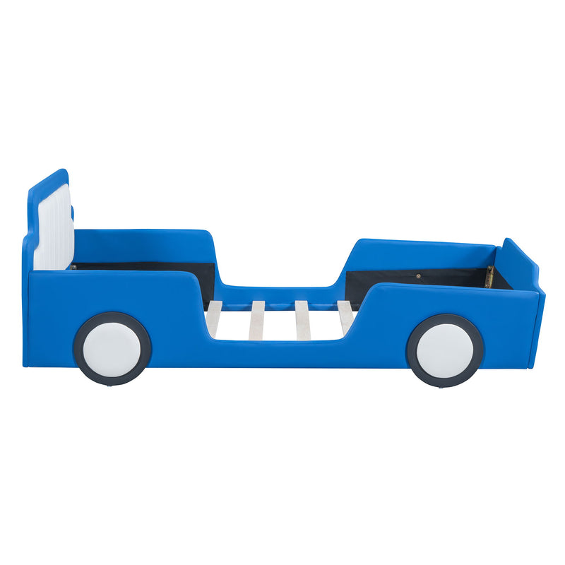 Race Car Shaped Platform Bed With Wheels - R&R Furniture Gallery (Fountain Valley, CA)
