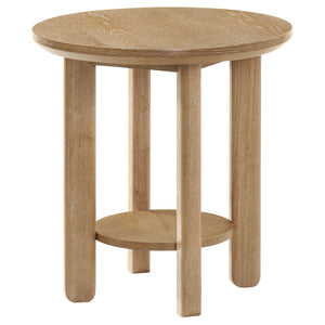 Crispin - Round Table With Lower Shelf