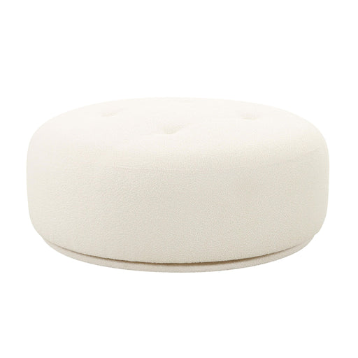Fickle - Swivel Ottoman - Cream - R&R Furniture Gallery (Fountain Valley, CA)