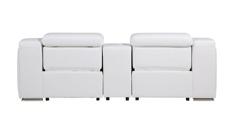 1116 - 3-Piece Modular Power Reclining Console Loveseat In With 2 Power Recliners & Power Headrests