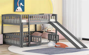 Low Bunk Bed With Slide, Fence And Ladder - R&R Furniture Gallery (Fountain Valley, CA)