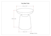 Toby - Metal Accent Table - Gold / Black Ombre - R&R Furniture Gallery (Fountain Valley, CA)