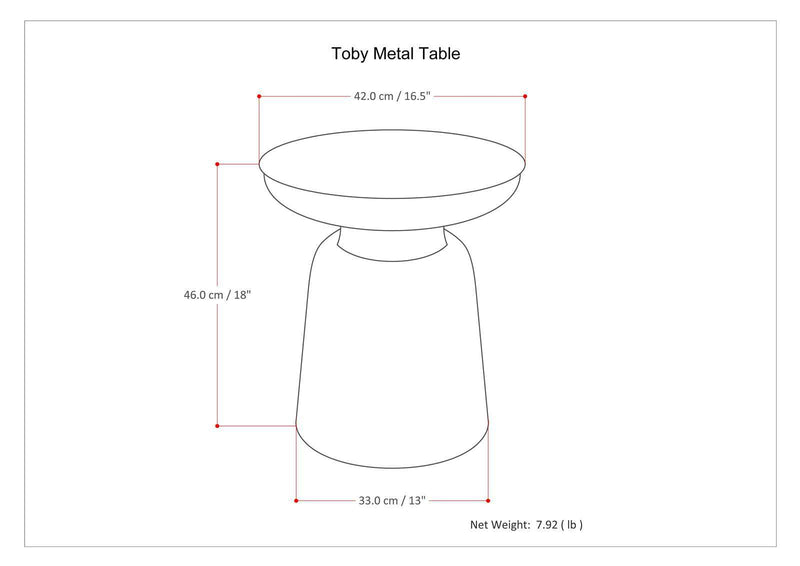 Toby - Metal Accent Table - Gold / Black Ombre - R&R Furniture Gallery (Fountain Valley, CA)
