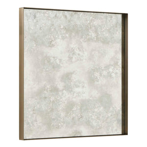 Fredric - Square Antique Mirror - Brass
