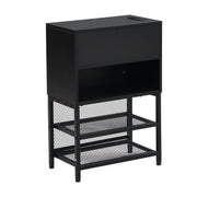 Platform Bed With 2 Tier Storage Shelves, Storage Cabinet - R&R Furniture Gallery (Fountain Valley, CA)